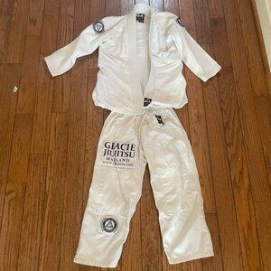 Children's Unisex Official Relson Gracie Jiu Jitsu 100% Cotton Gi Martial Arts